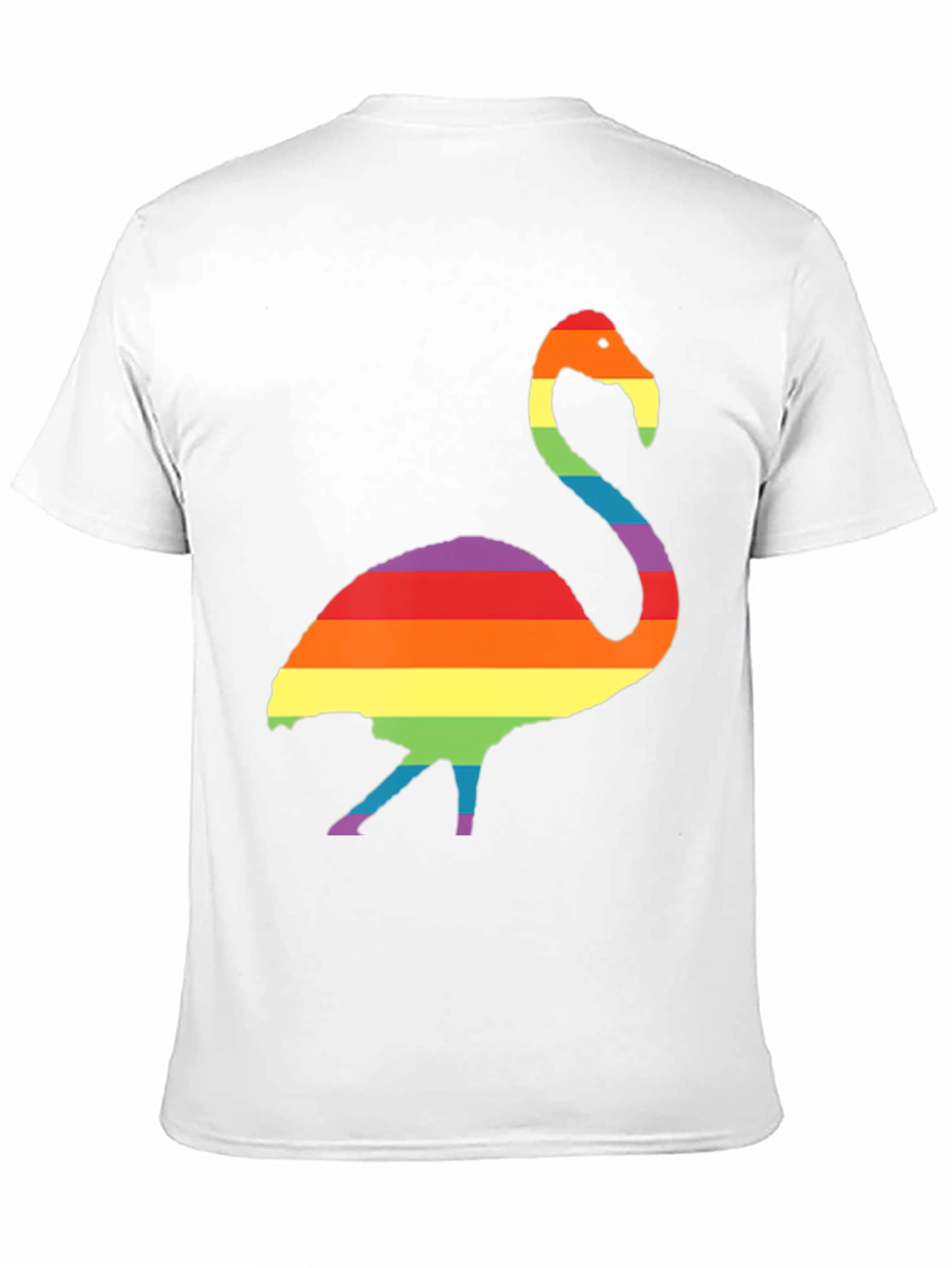 Rainbow Flamingo Graphic T-Shirt