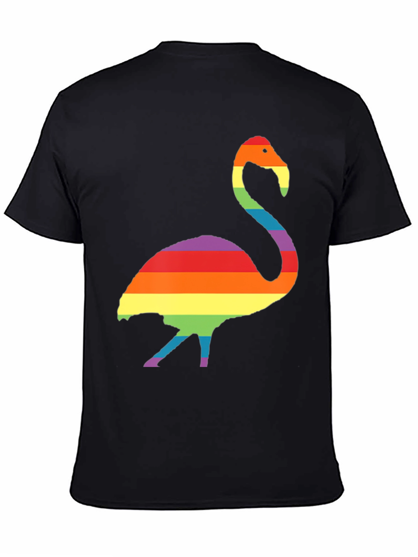 Rainbow Flamingo Graphic T-Shirt