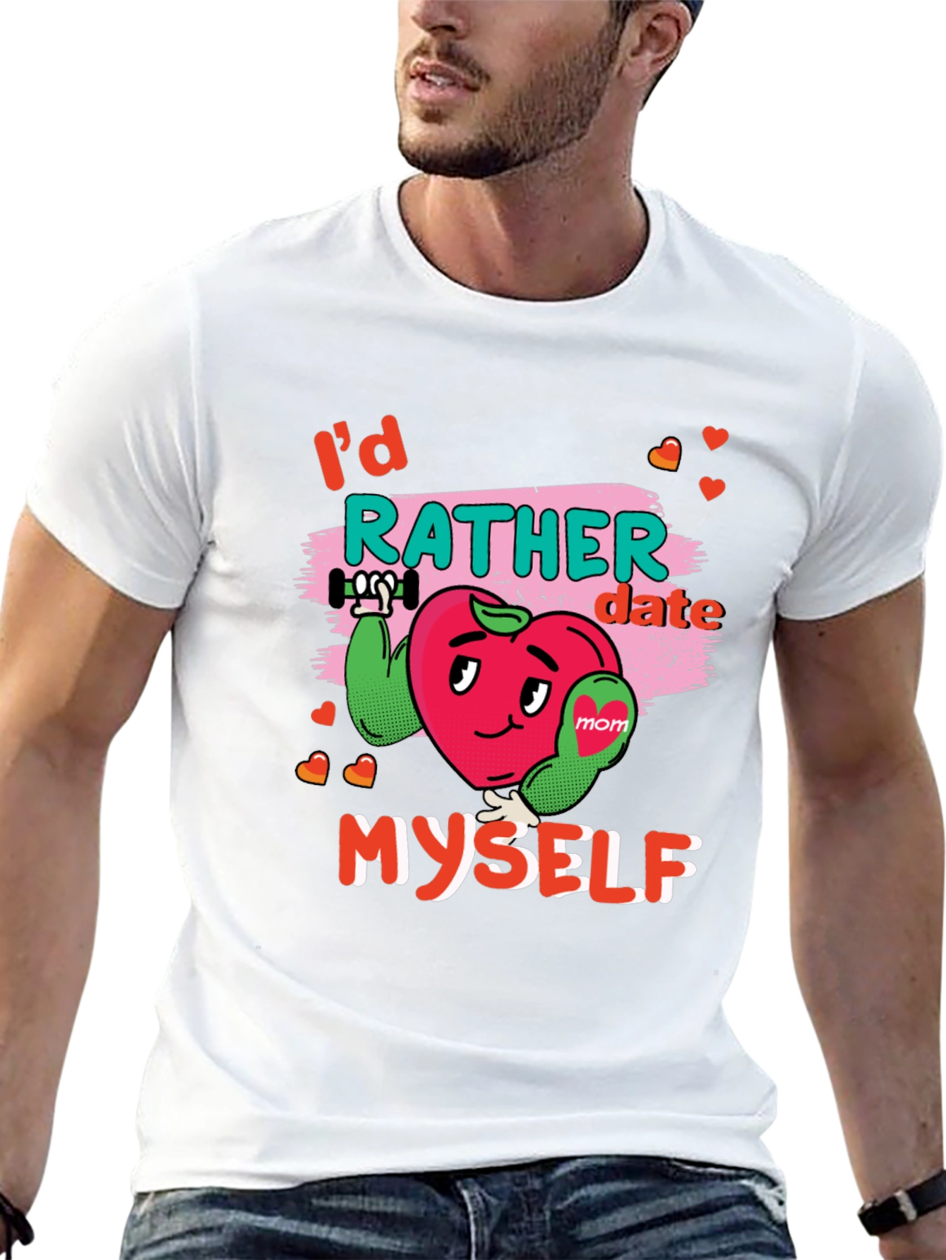 Id Rather Date Myself Black T-Shirt