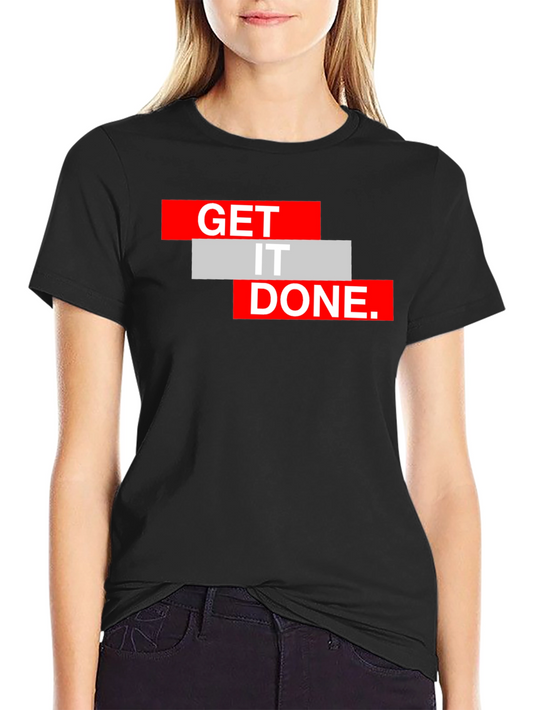 Get It Done Black Graphic Tee