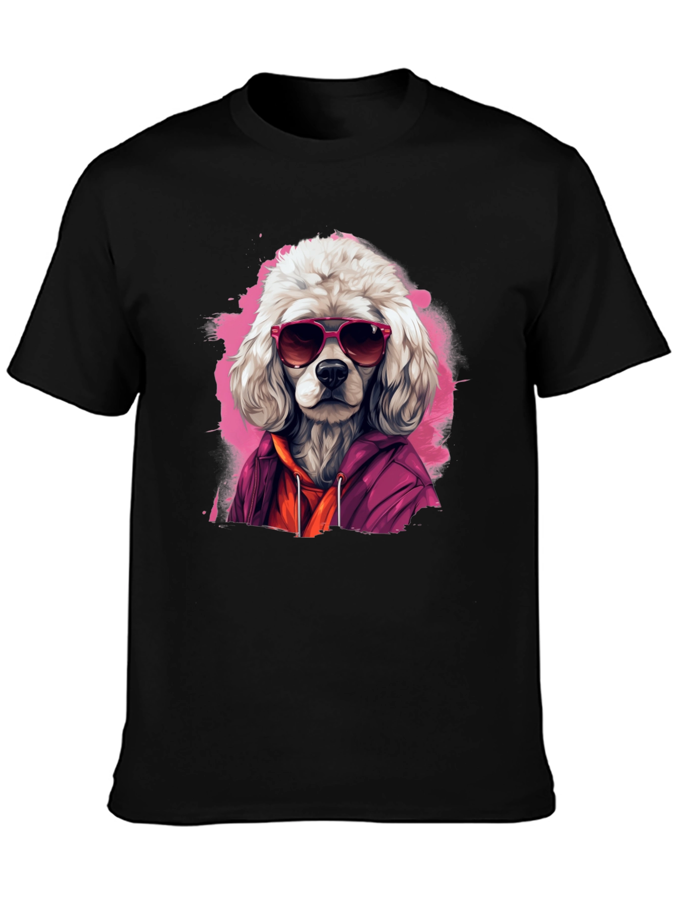 Cool Dog Graphic Tee - Black