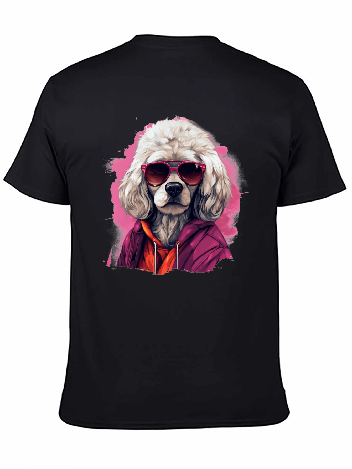 Cool Dog Graphic Tee - Black
