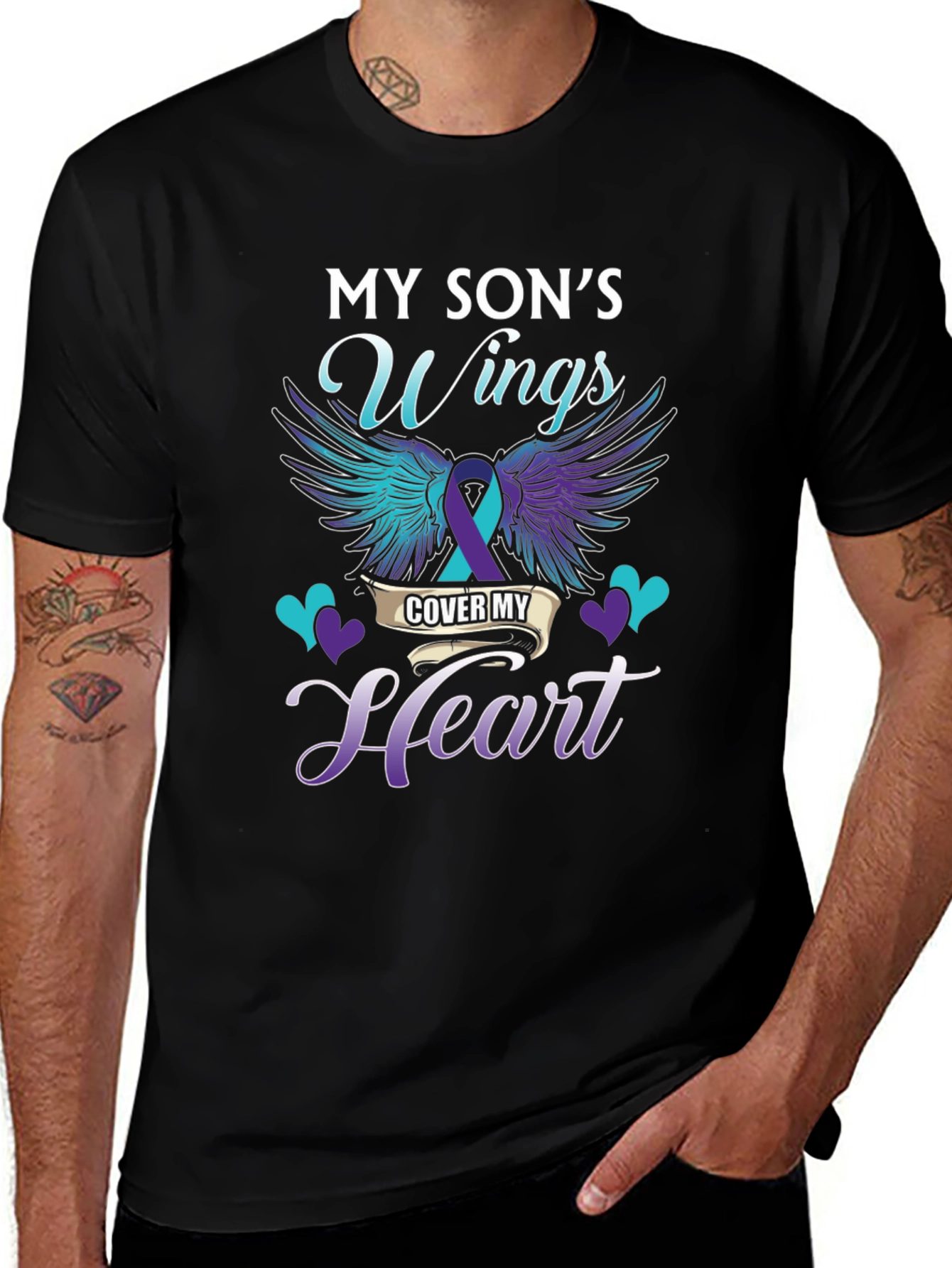My Sons Wings Suicide Awareness T-Shirt