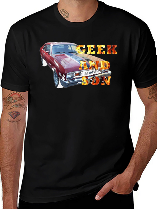 Geek and Son Car Graphic T-Shirt