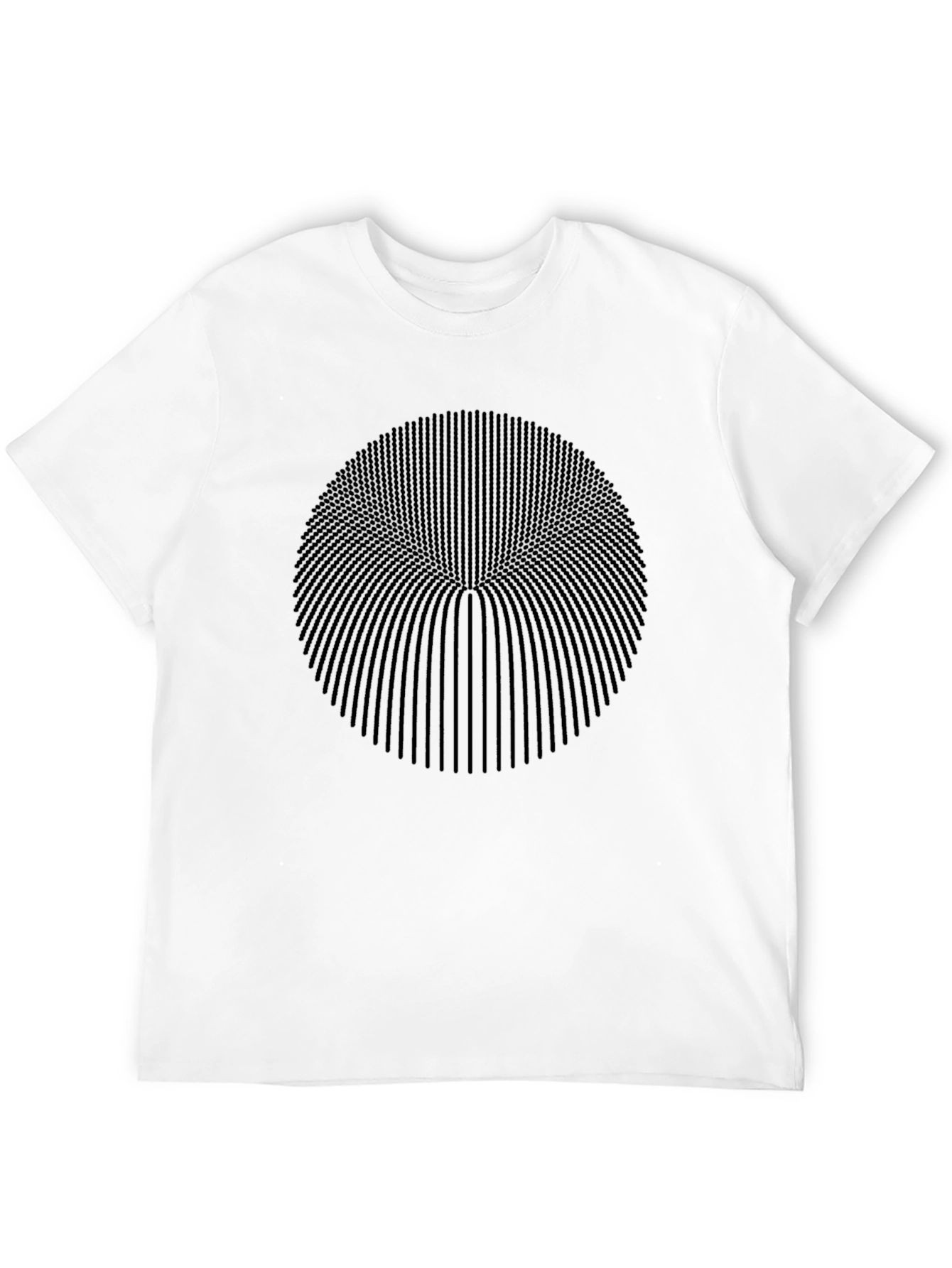 Abstract Black Circle Graphic Tee