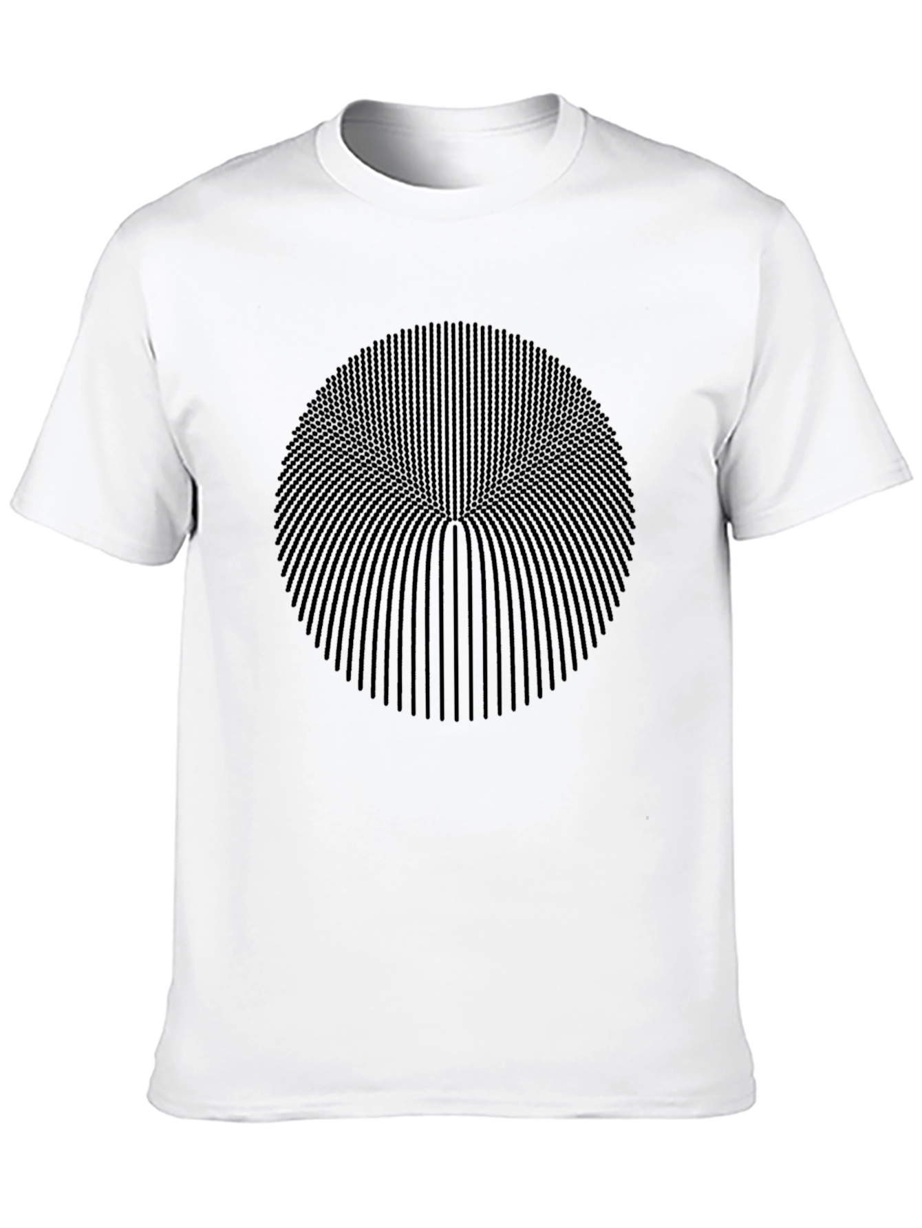 Abstract Black Circle Graphic Tee