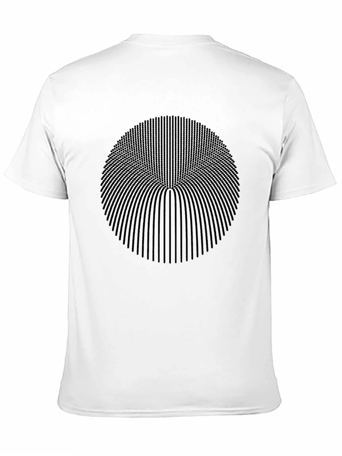 Abstract Black Circle Graphic Tee