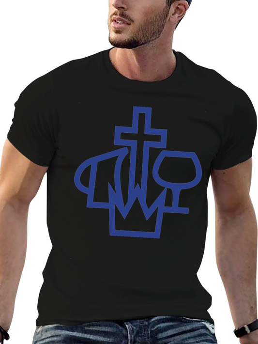Crown Cross and Wine Glass T-Shirt
