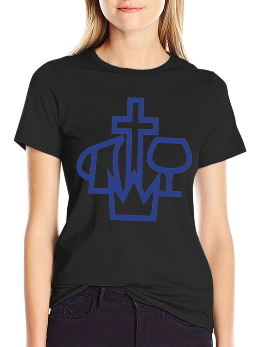 Crown Cross and Wine Glass T-Shirt