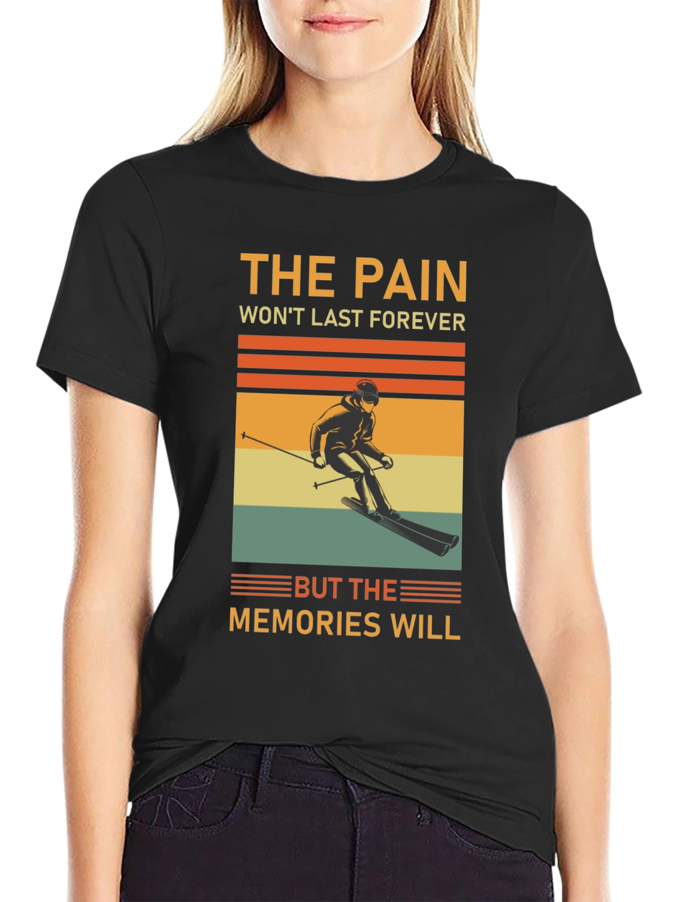 Skiing Memories T-Shirt - Retro Style