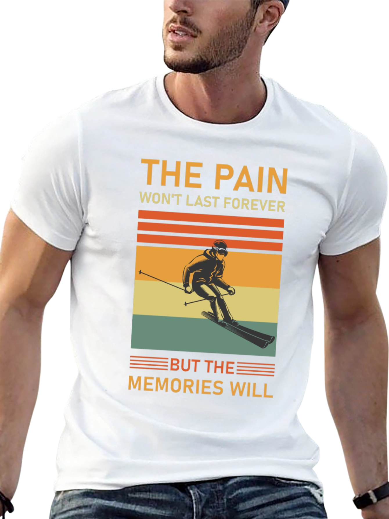 Skiing Memories T-Shirt - Retro Style