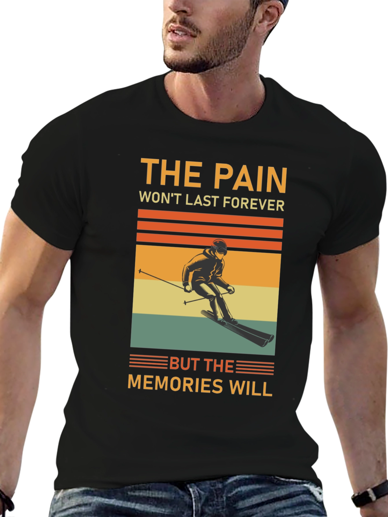 Skiing Memories T-Shirt - Retro Style