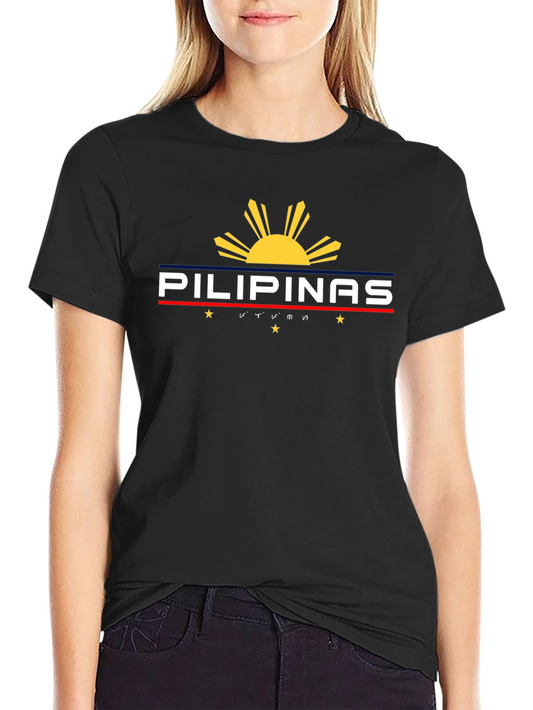 Pilipinas T-Shirt Philippines Pride Sun Design Tee