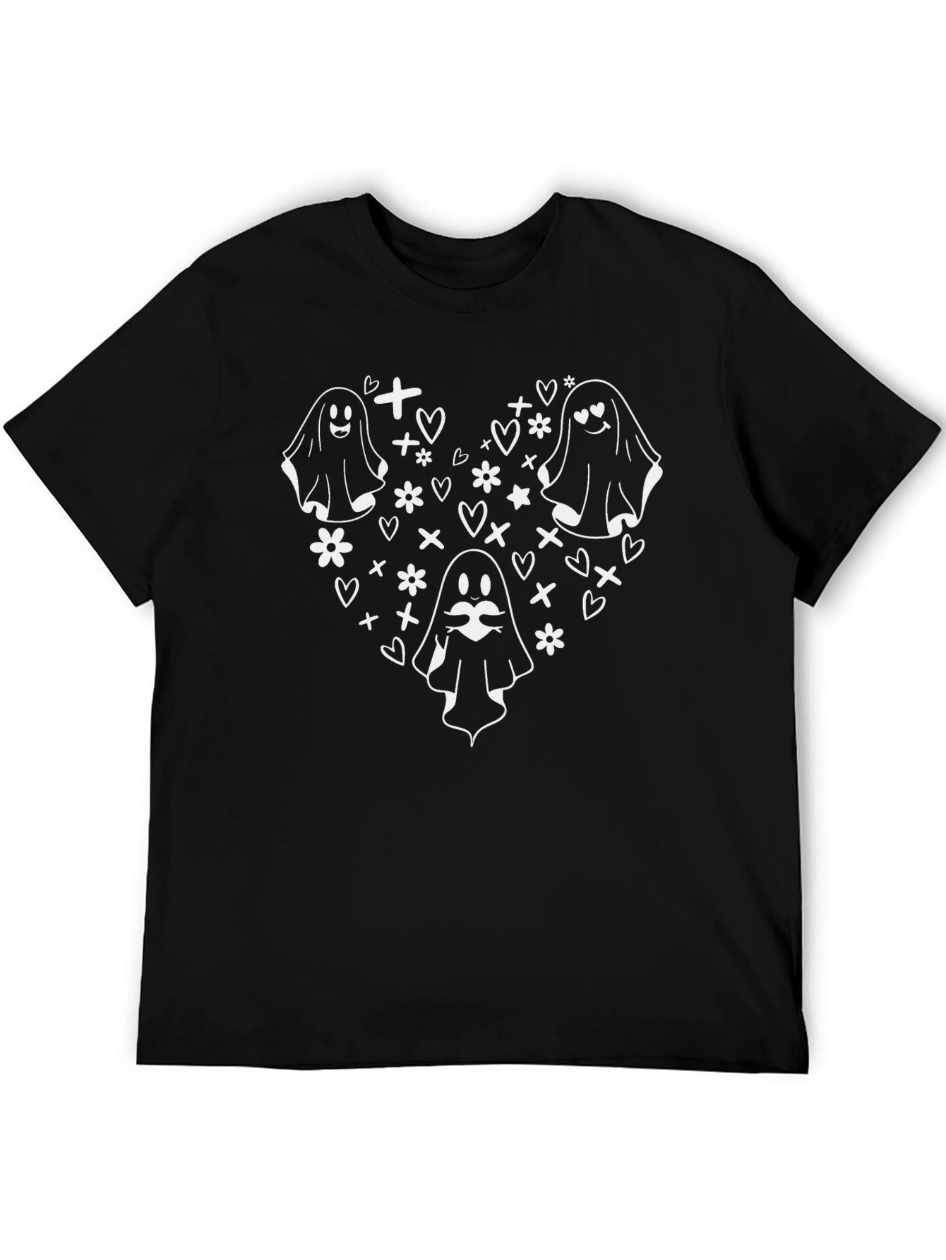 Ghost Heart T-Shirt - Cute Halloween Apparel