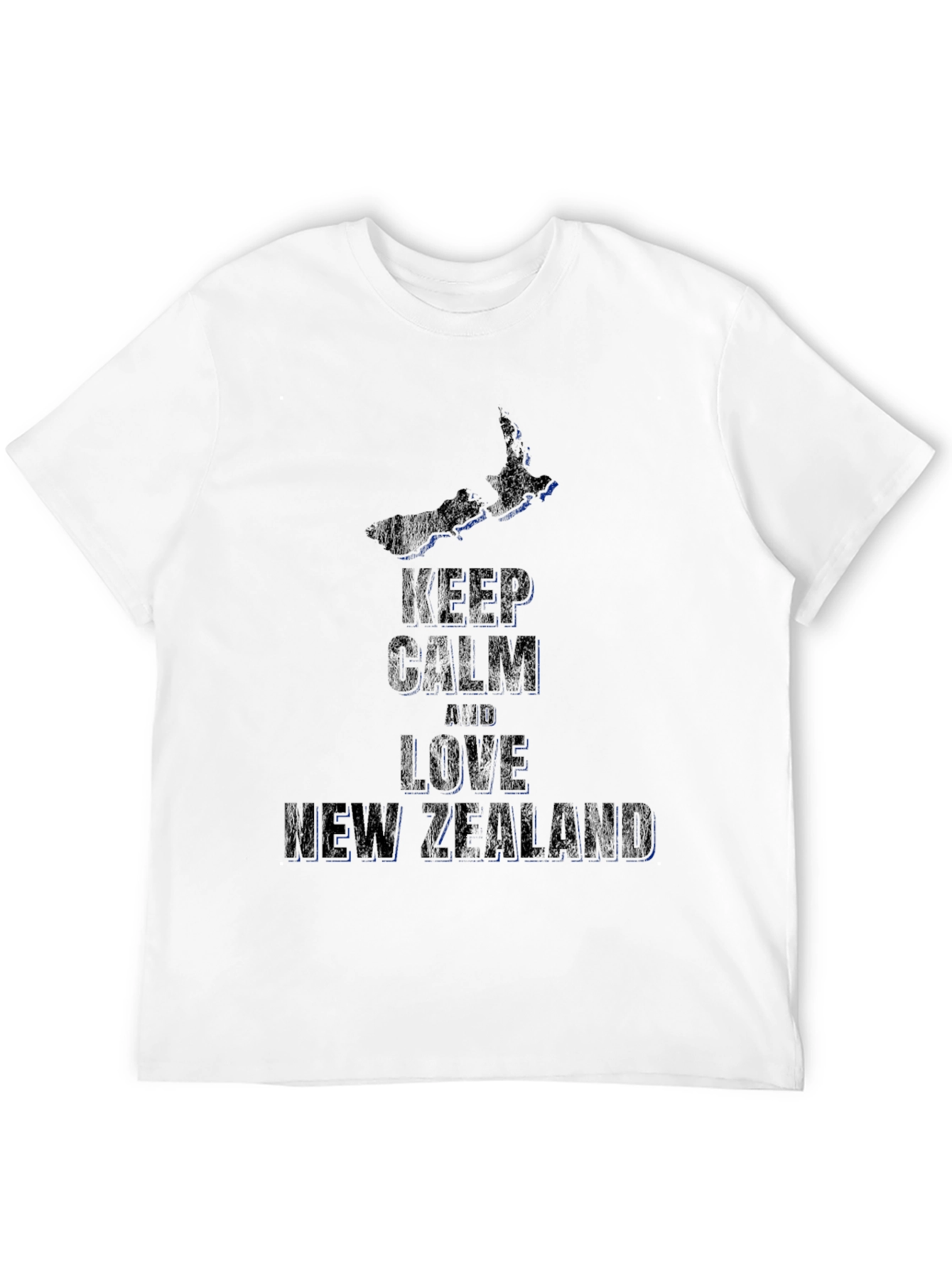 Keep Calm and Love New Zealand Black T-Shirt