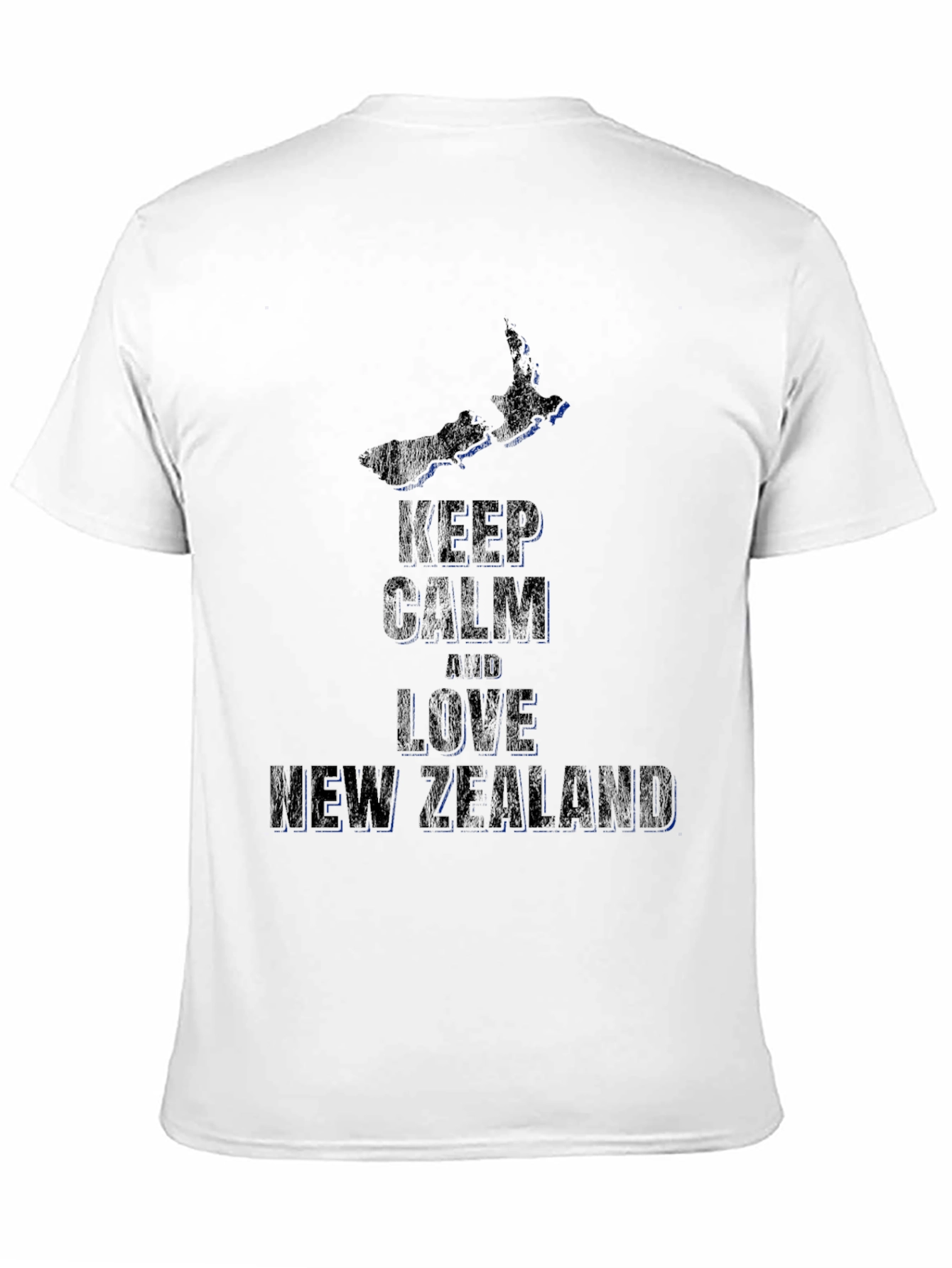 Keep Calm and Love New Zealand Black T-Shirt