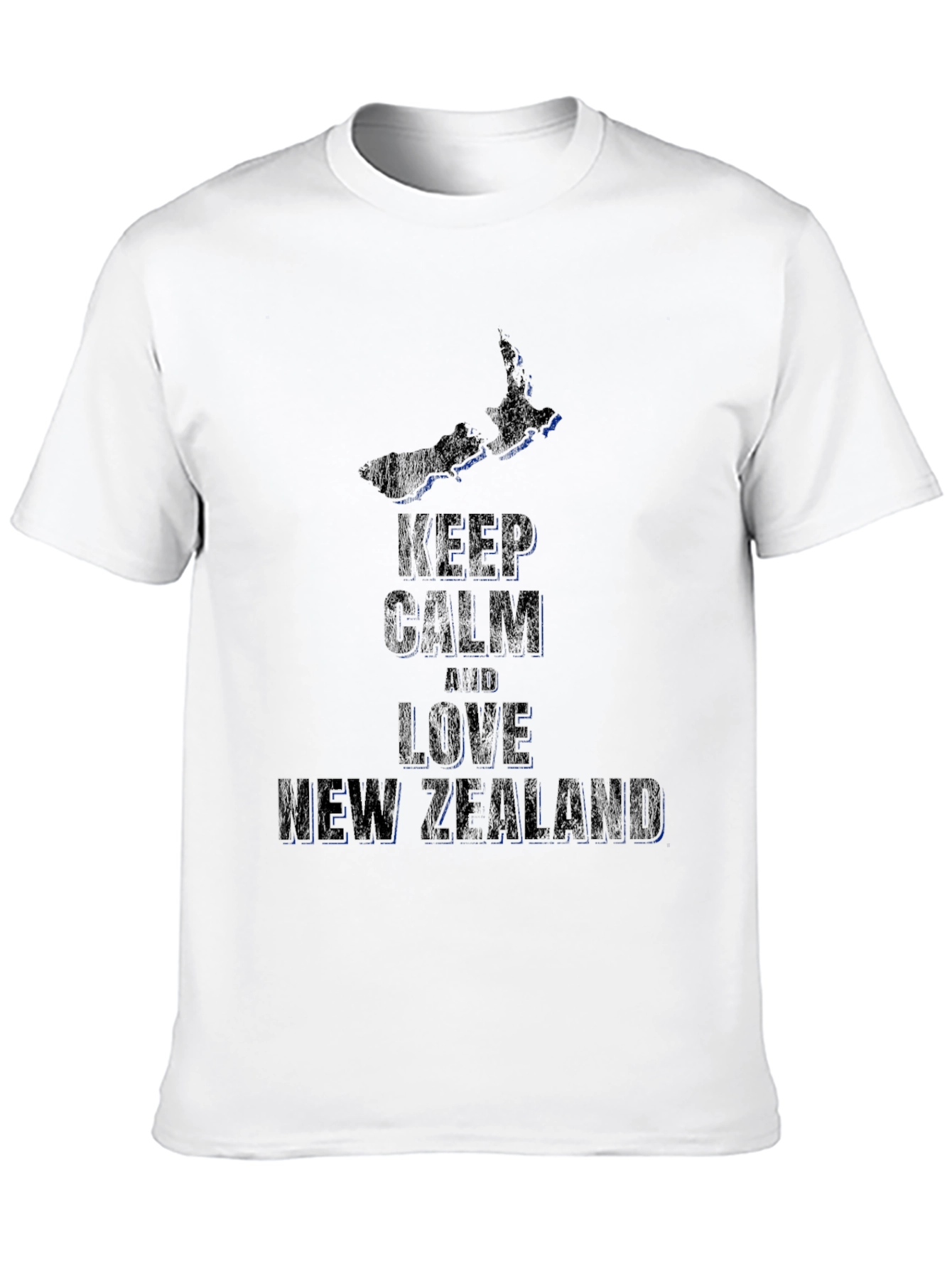 Keep Calm and Love New Zealand Black T-Shirt