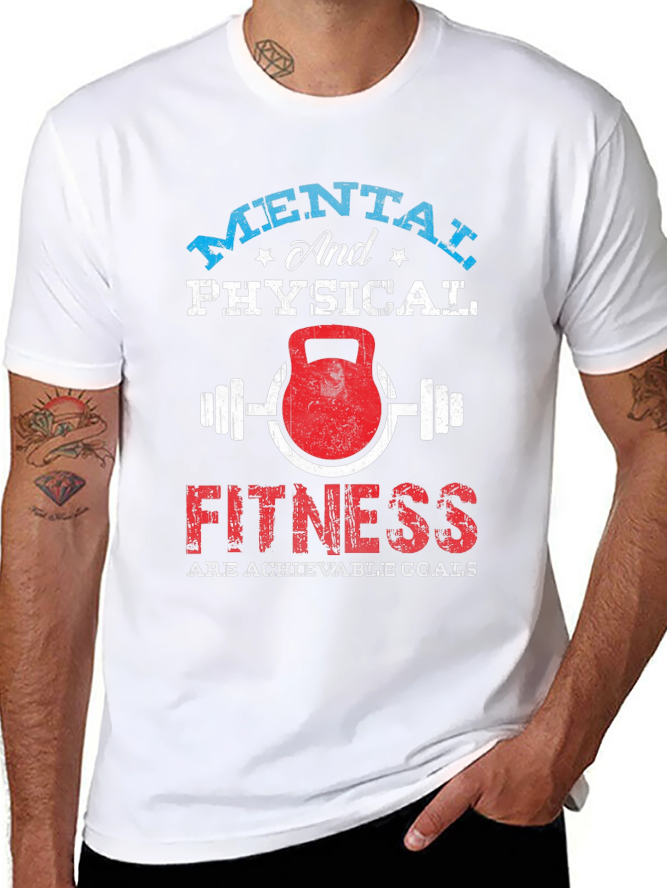 Mental & Physical Fitness Graphic T-Shirt