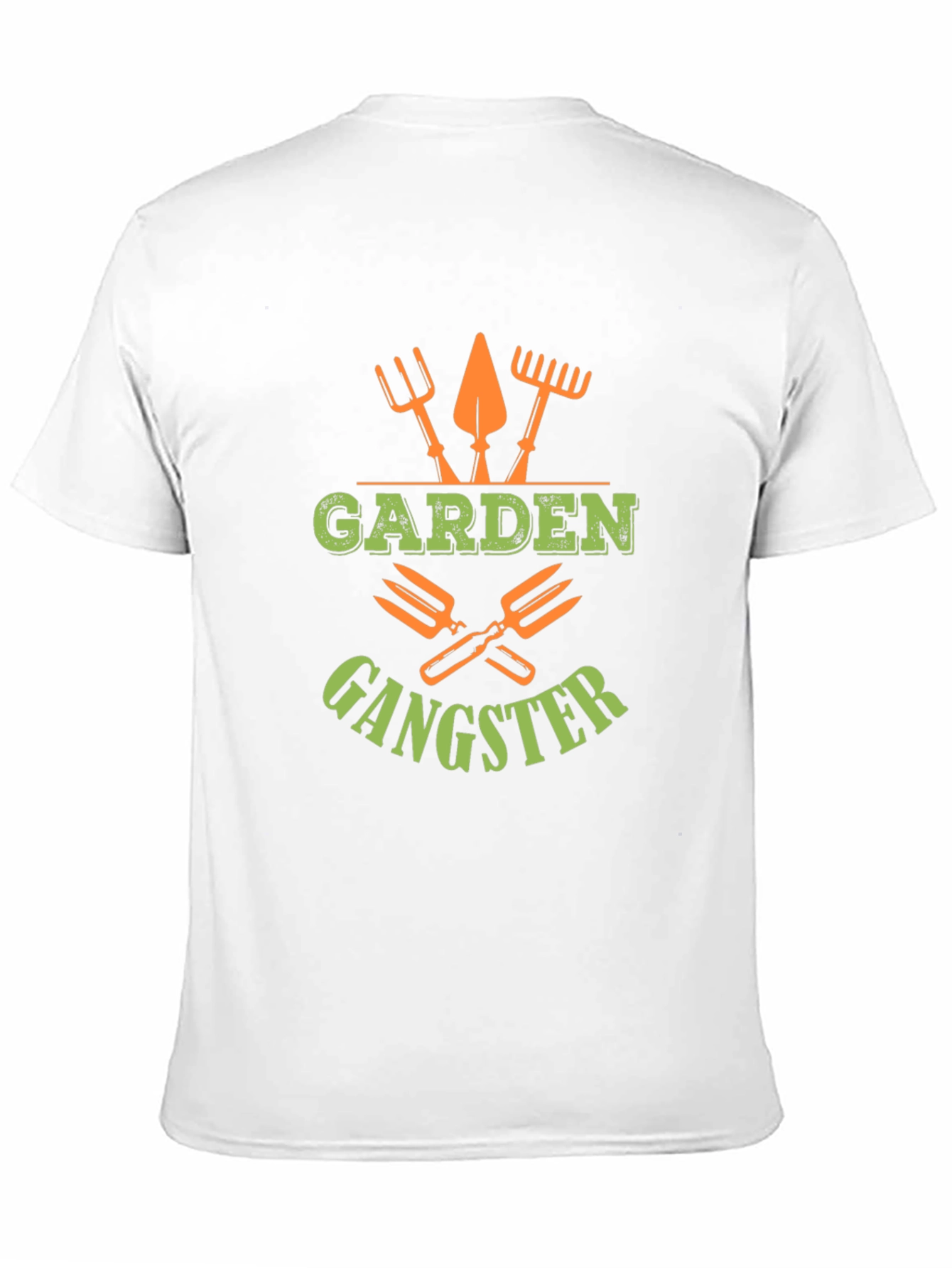 Garden Gangster Graphic Tee - Black Cotton T-Shirt