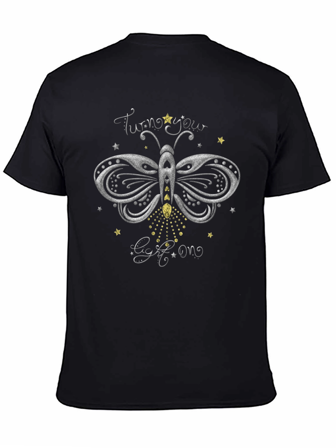 Butterfly Light T-Shirt - Turn Your Light On Tee
