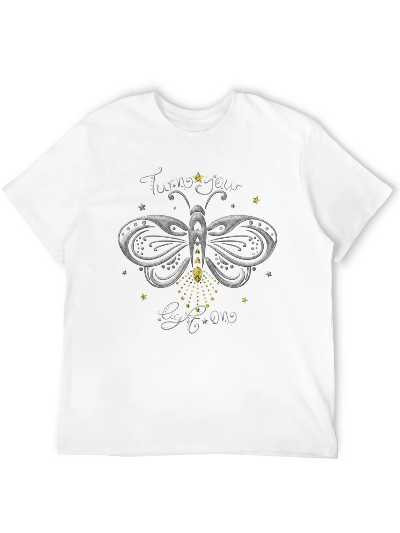 Butterfly Light T-Shirt - Turn Your Light On Tee