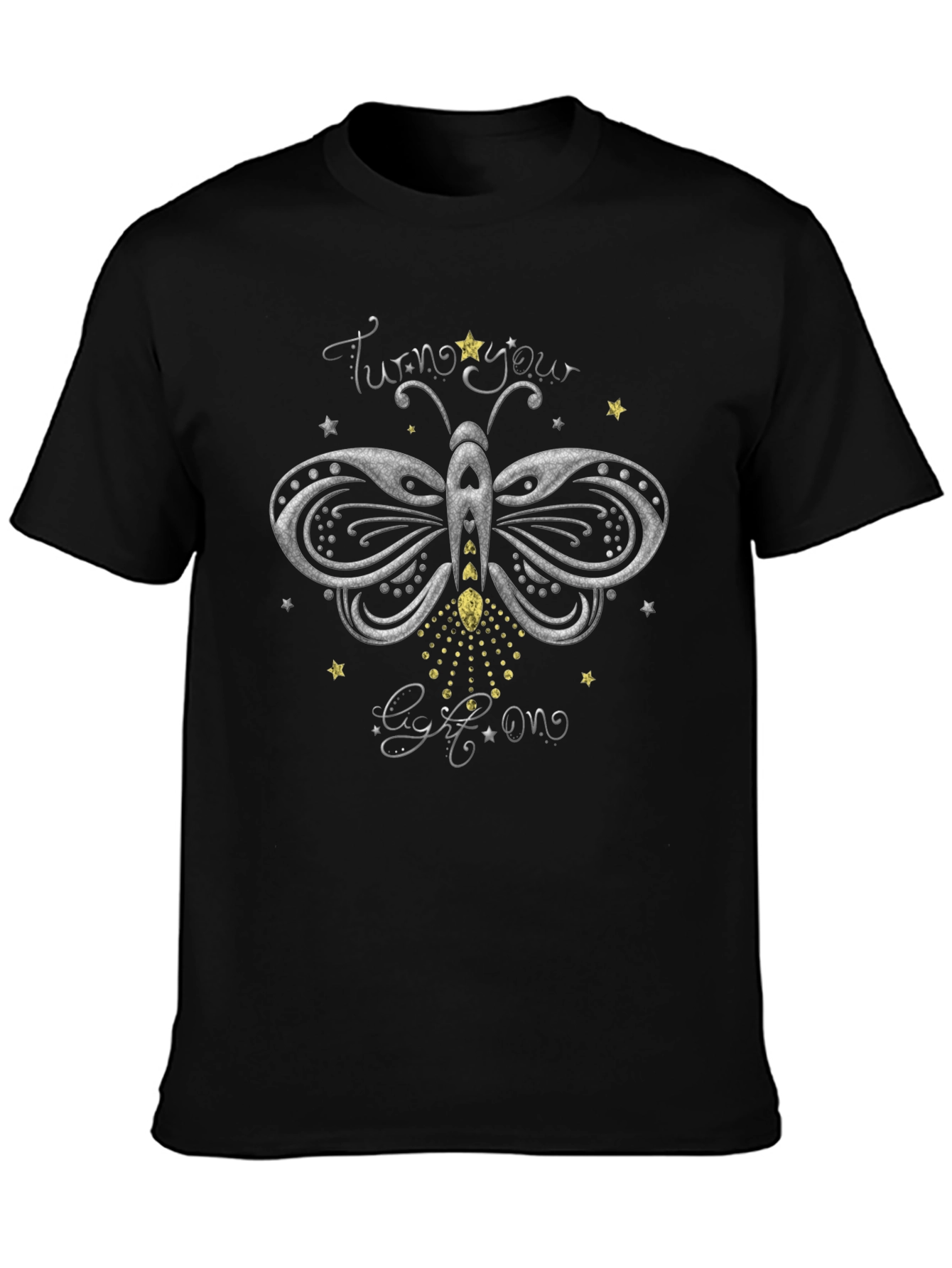 Butterfly Light T-Shirt - Turn Your Light On Tee