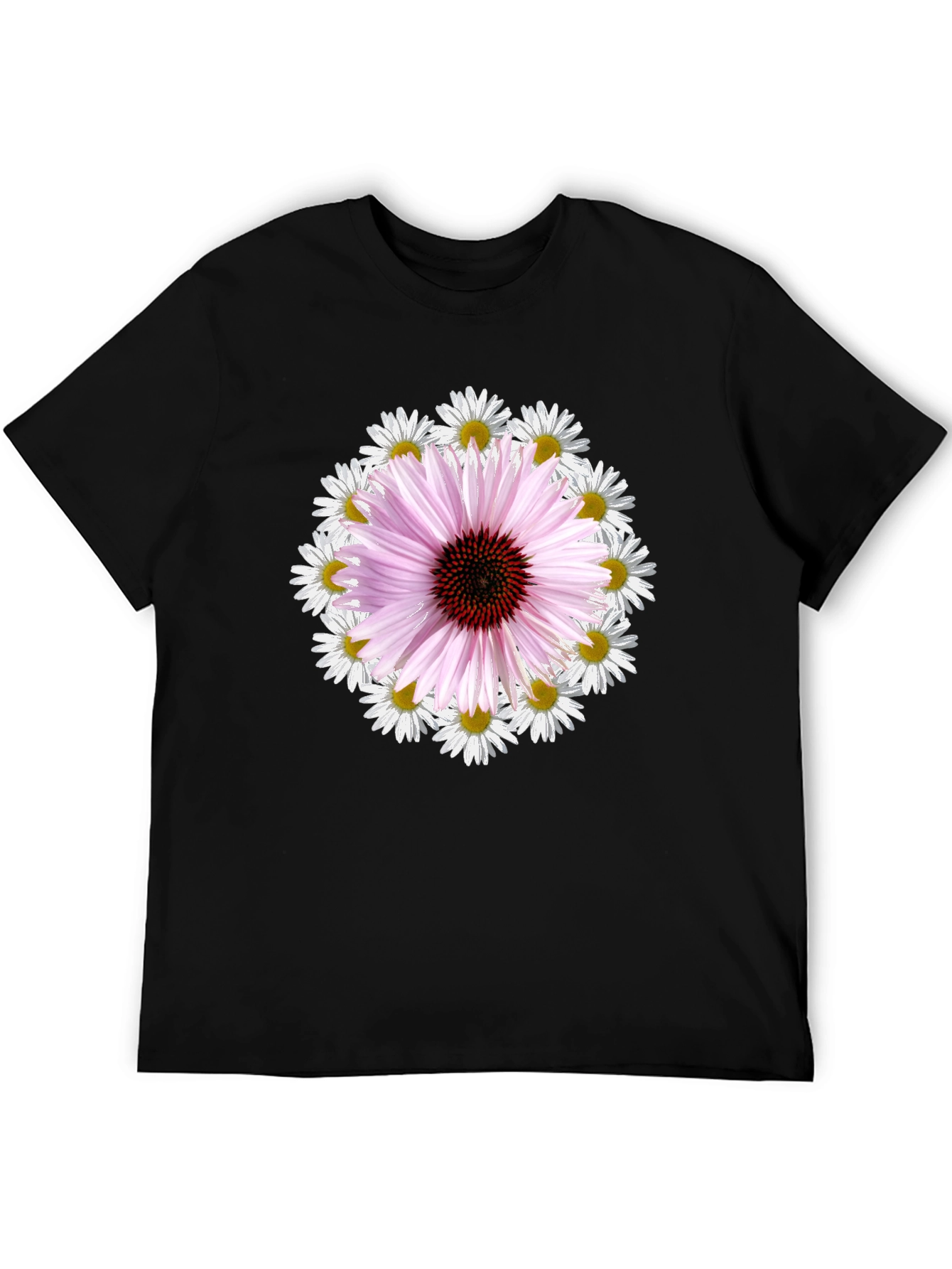 Floral Echinacea & Daisy Graphic Tee
