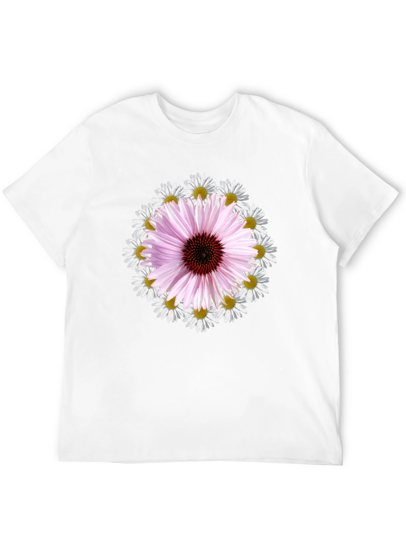 Floral Echinacea & Daisy Graphic Tee