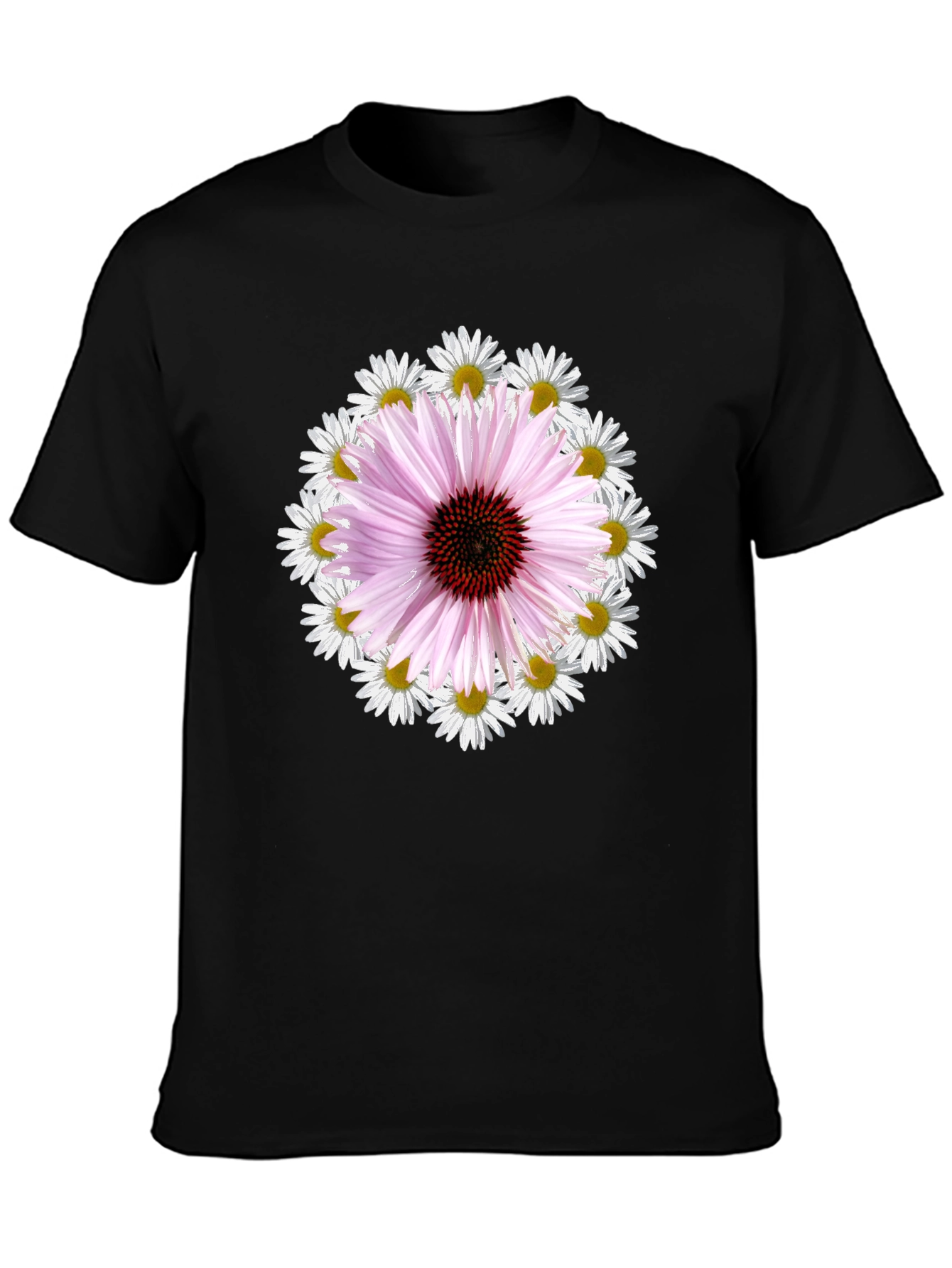 Floral Echinacea & Daisy Graphic Tee