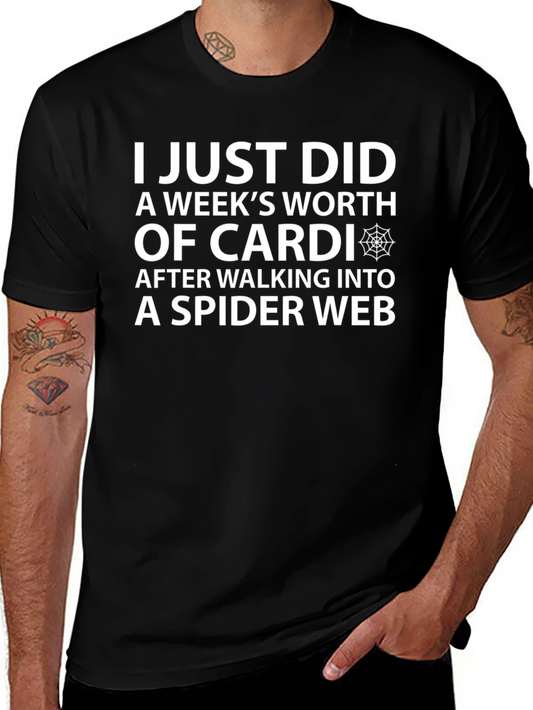 Funny Cardi Spider Web T-Shirt