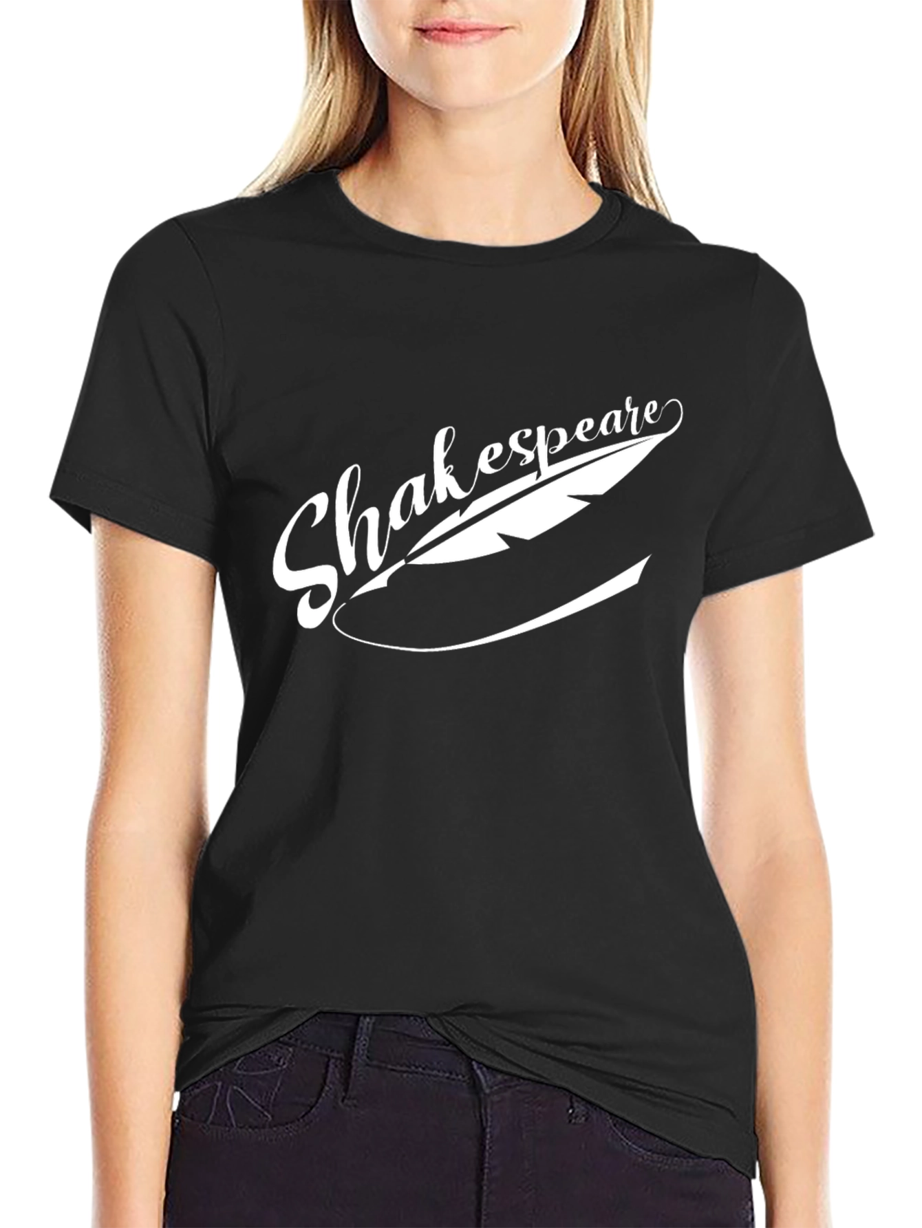 Shakespeare Quill Black Graphic Tee