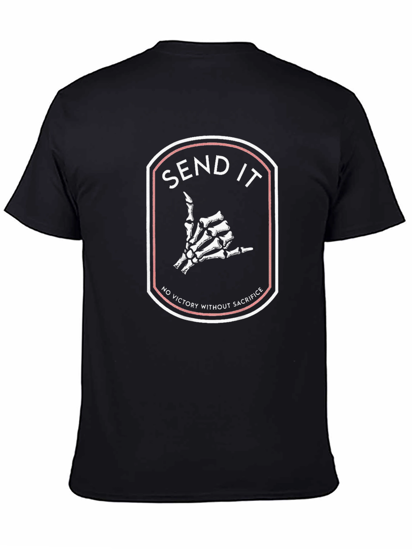 Send It Graphic Tee - Skeleton Hand Shaka Sign
