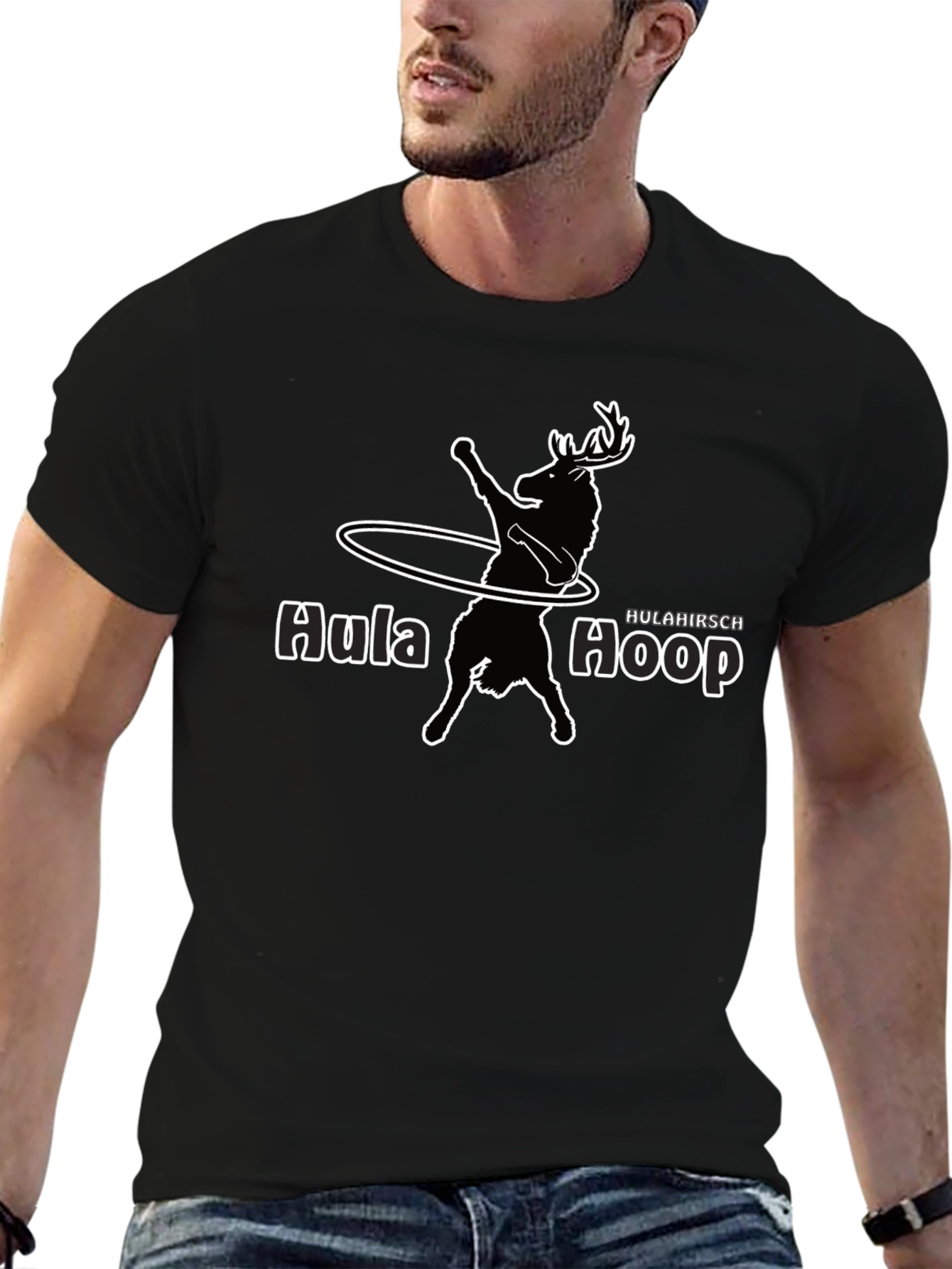 Hula Hoop Deer Graphic Tee