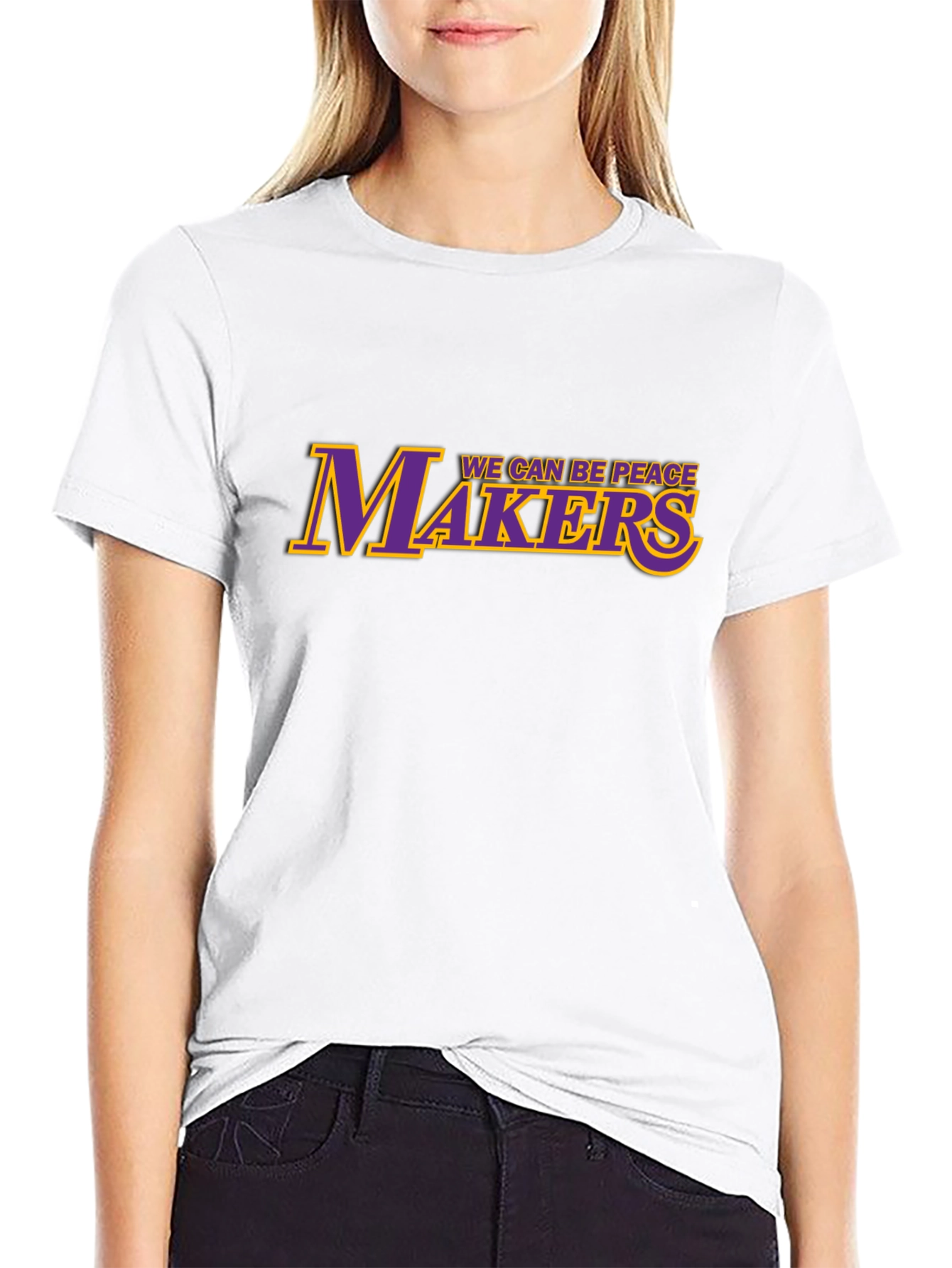 We Can Be Peace Makers T-Shirt - Black
