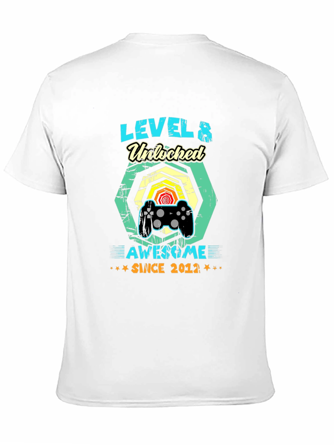 Level 8 Unlocked Since 2012 Gamer T-Shirt