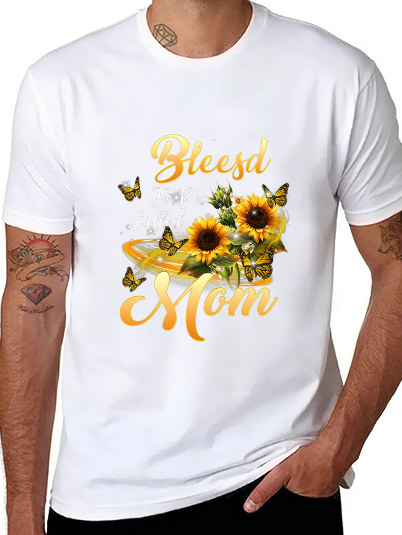 Blessed To Be Called Mom Sunflower T-Shirt