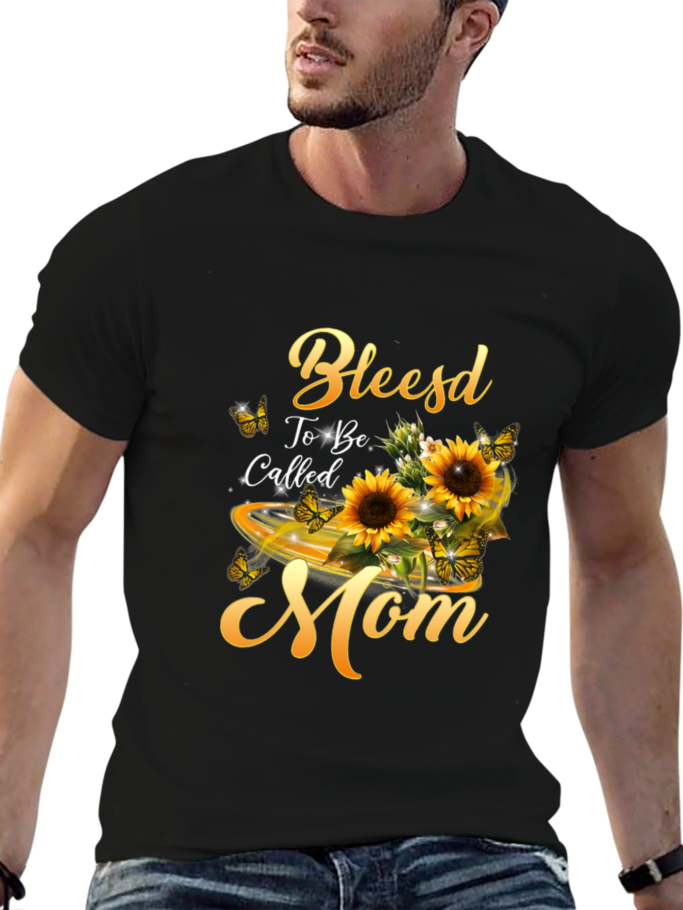 Blessed To Be Called Mom Sunflower T-Shirt