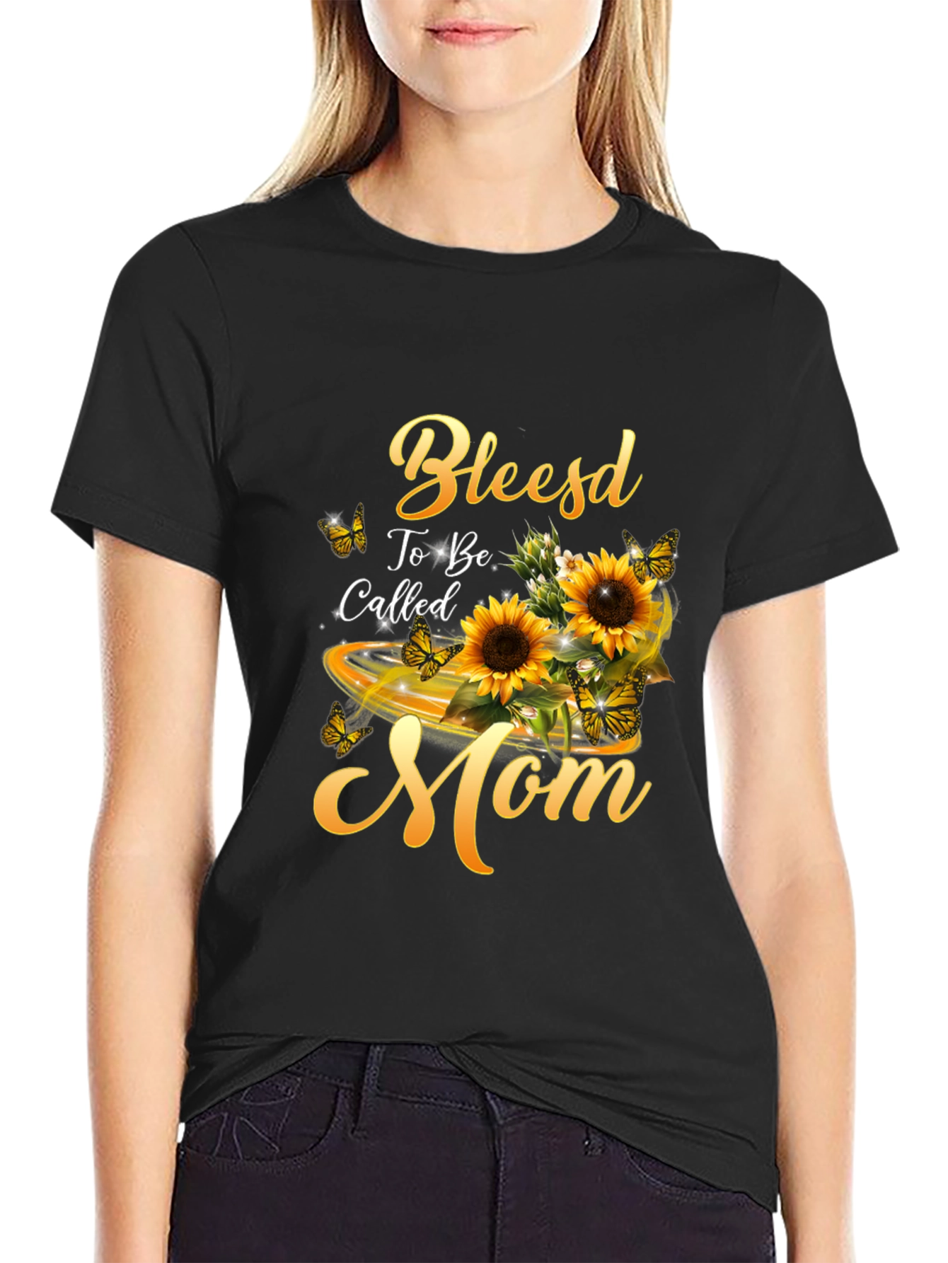 Blessed To Be Called Mom Sunflower T-Shirt