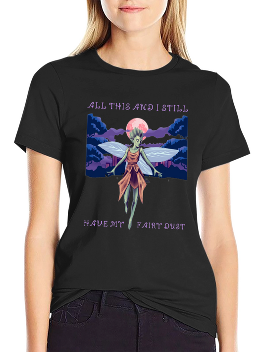 Fairy Dust Graphic Tee - Whimsical Design Soft Cotton