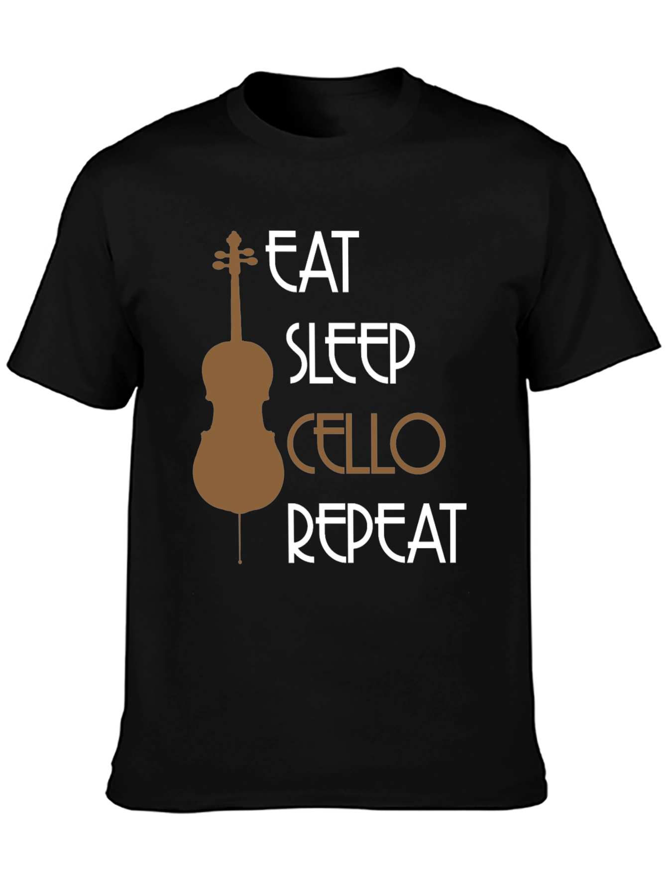 Eat Sleep Cello Repeat T-Shirt - Music Lover Tee