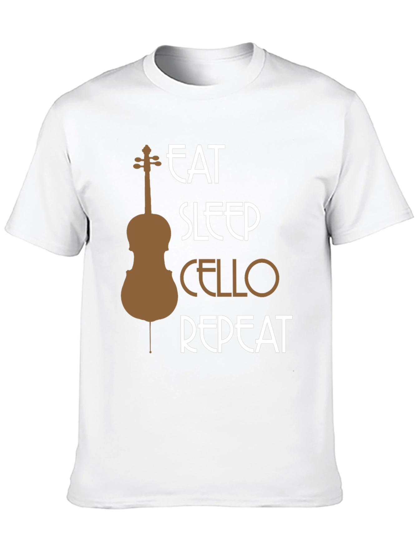 Eat Sleep Cello Repeat T-Shirt - Music Lover Tee