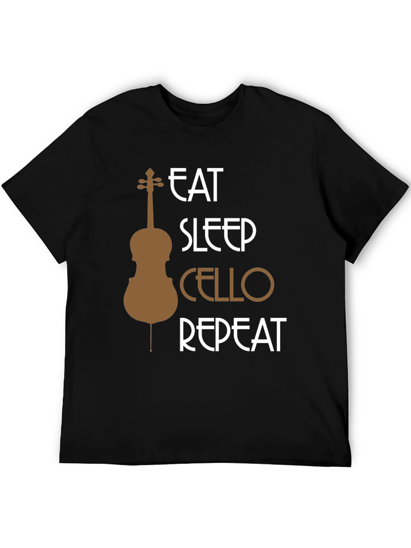 Eat Sleep Cello Repeat T-Shirt - Music Lover Tee