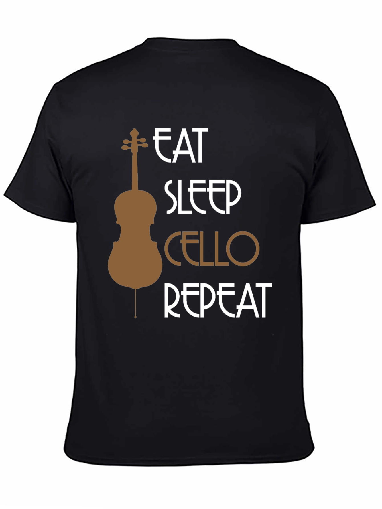 Eat Sleep Cello Repeat T-Shirt - Music Lover Tee