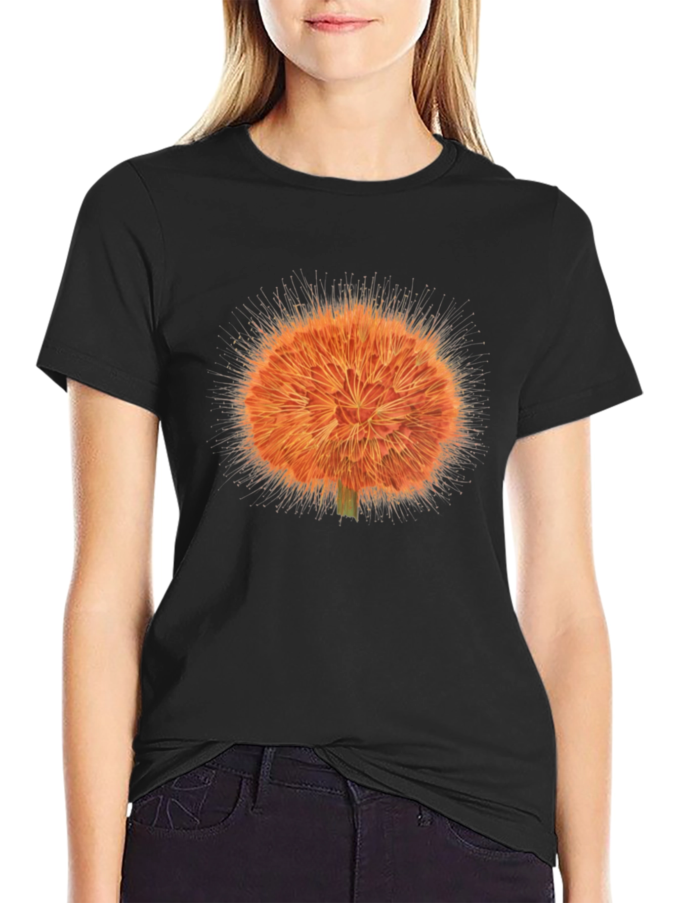 Exotic Flower Graphic Tee - Unique Botanical Print
