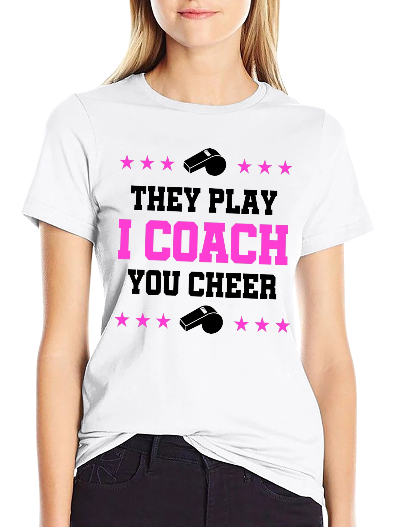They Play I Coach You Cheer T-Shirt