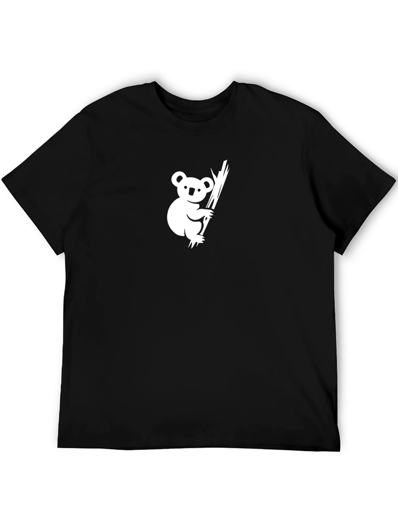 Koala Graphic T-Shirt - Black Cotton Tee