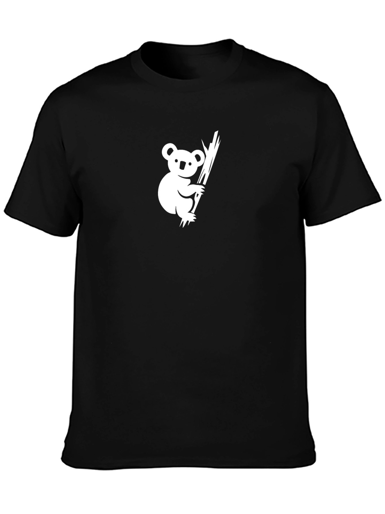 Koala Graphic T-Shirt - Black Cotton Tee