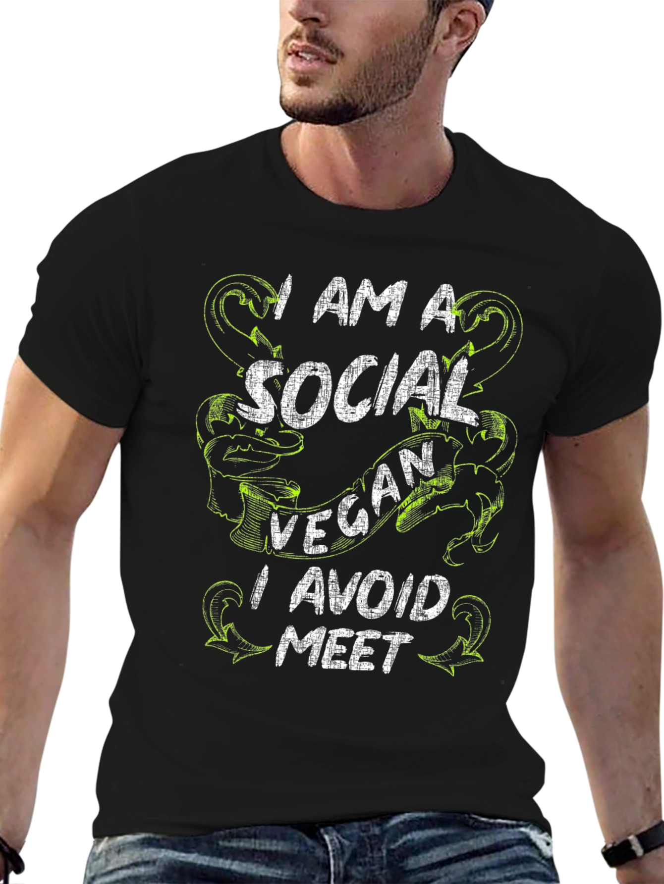 Social Vegan T-Shirt - Avoid the Meet