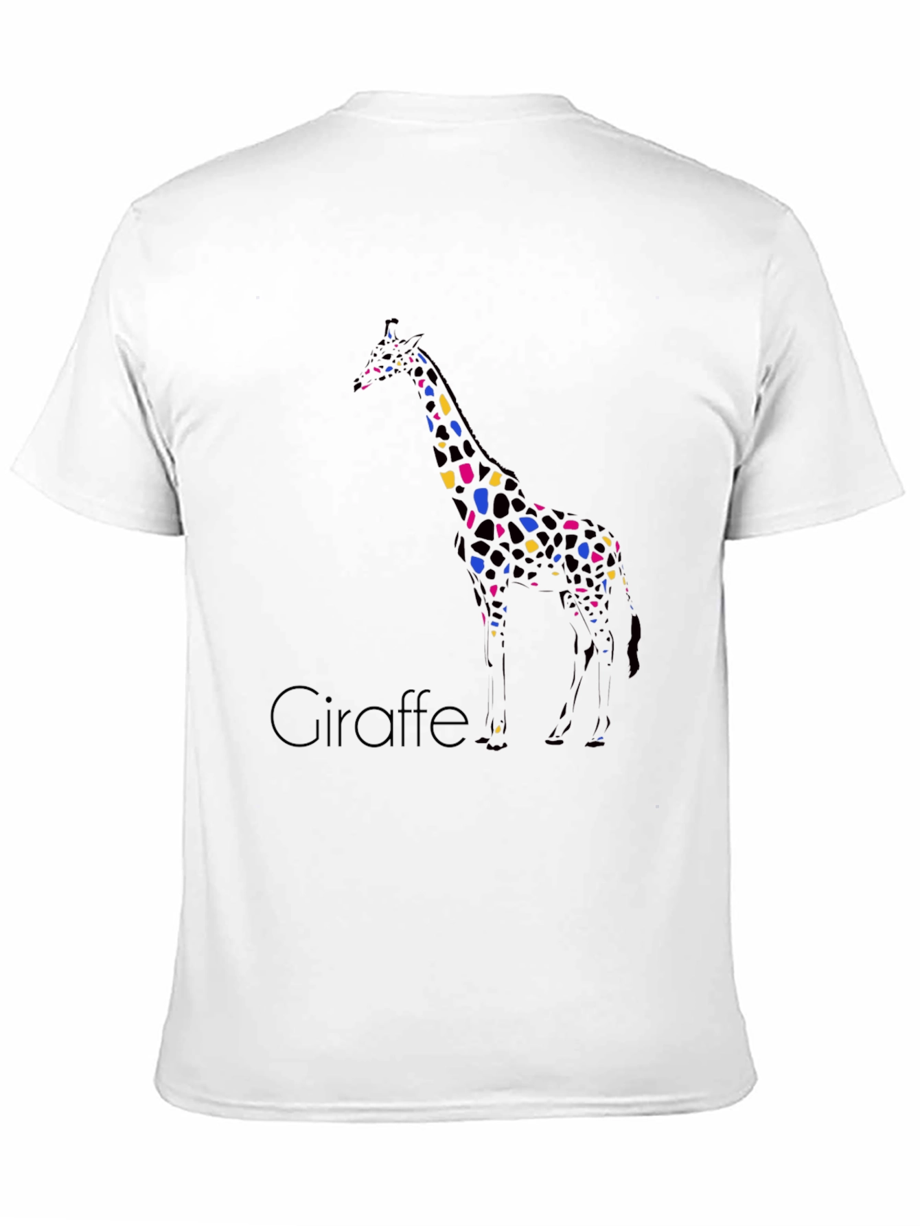 Giraffe Print Crew Neck T-Shirt