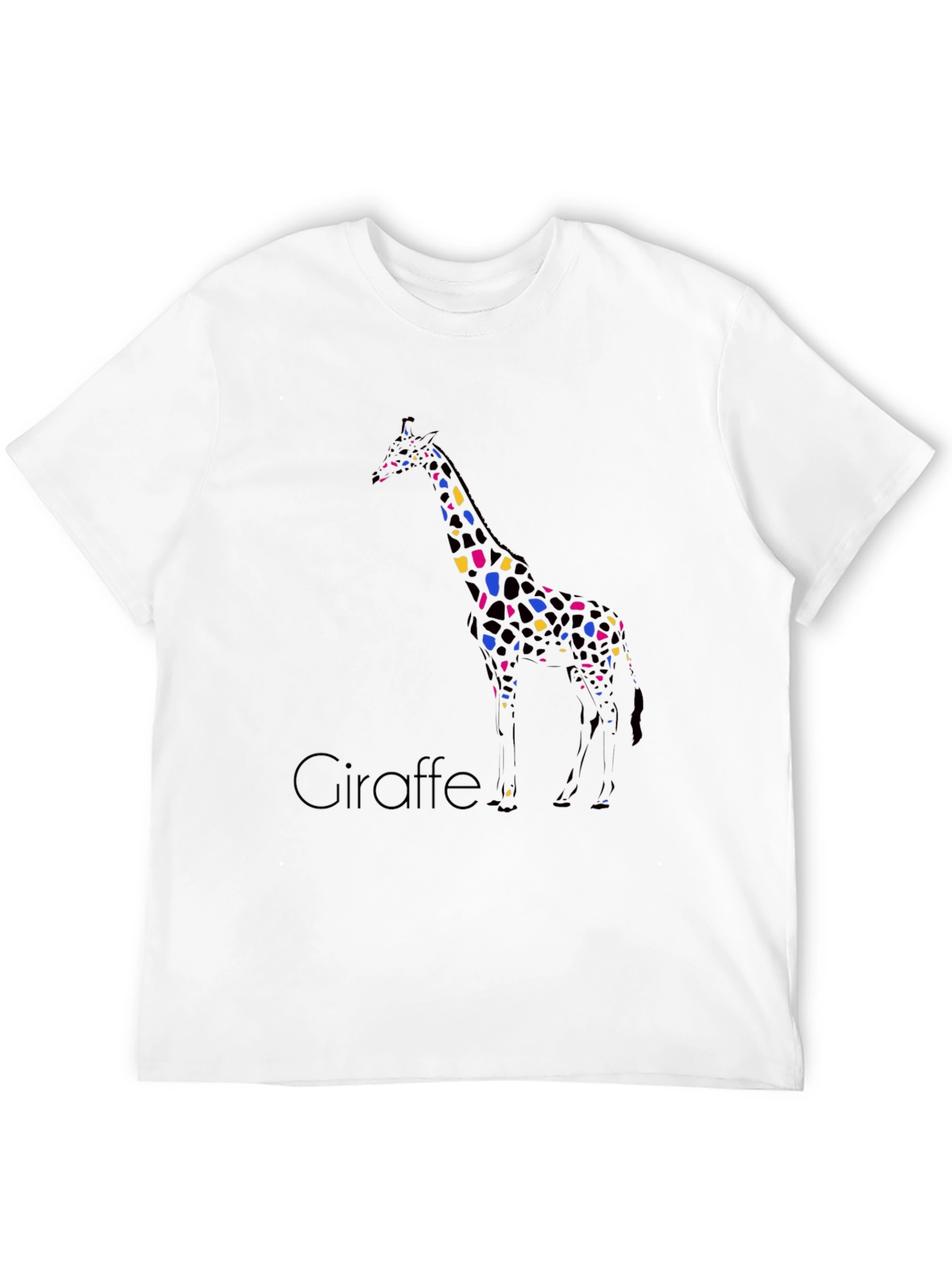 Giraffe Print Crew Neck T-Shirt